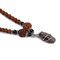 Rudraksha Mala with Narmadeshwar Shivling Pendant for Men Women 5 Mukhi Rudraksha Mala Shaligram Narmada Pendant Necklace Yoga Meditation (pack of 1)